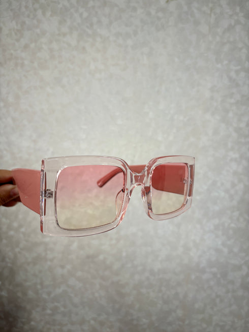 Fashionable Retro Square Frame Sunglasses